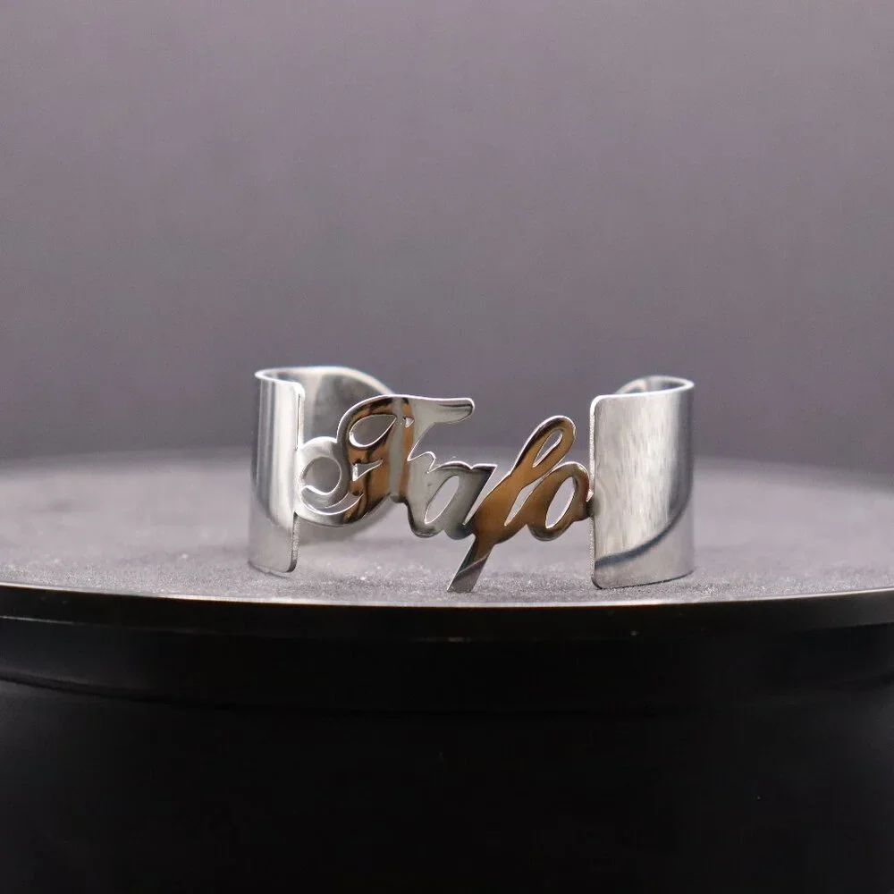 FAFO Script Cuff Bracelet – Elegant But Deadly 💅🏽🔪 - Picture 1 of 3
